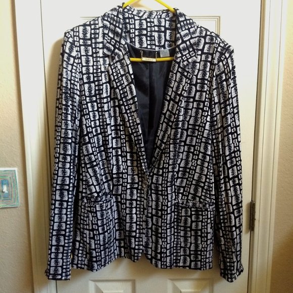 TanJay Lined Jacket Blazer Pockets Size 12 and Washable - Picture 7 of 9